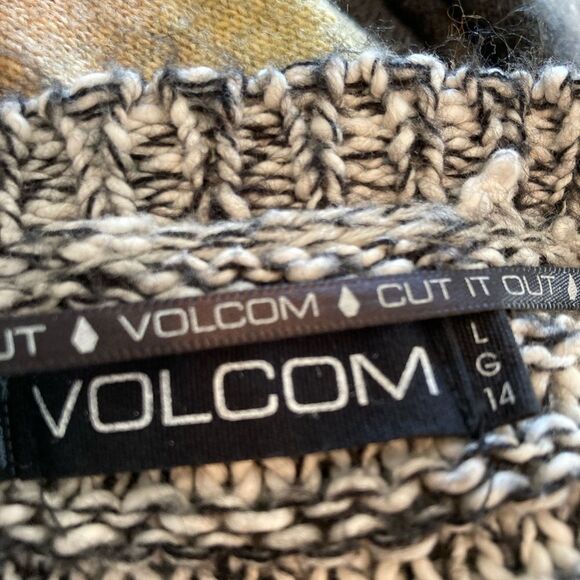 Volcom NWOT long open sweater cardigan - Picture 5 of 8